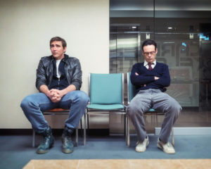 Lee Pace as Joe MacMillan and Scoot McNairy as Gordon Clark - Halt and Catch Fire _ Season 2, Episode 1 - Photo Credit: Tina Rowden/AMC