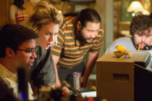 Mackenzie Davis as Cameron Howe and Cooper Andrews as Yo-Yo Engberk - Halt and Catch Fire _ Season 2, Episode 3 - Photo Credit: Richard DuCree/AMC