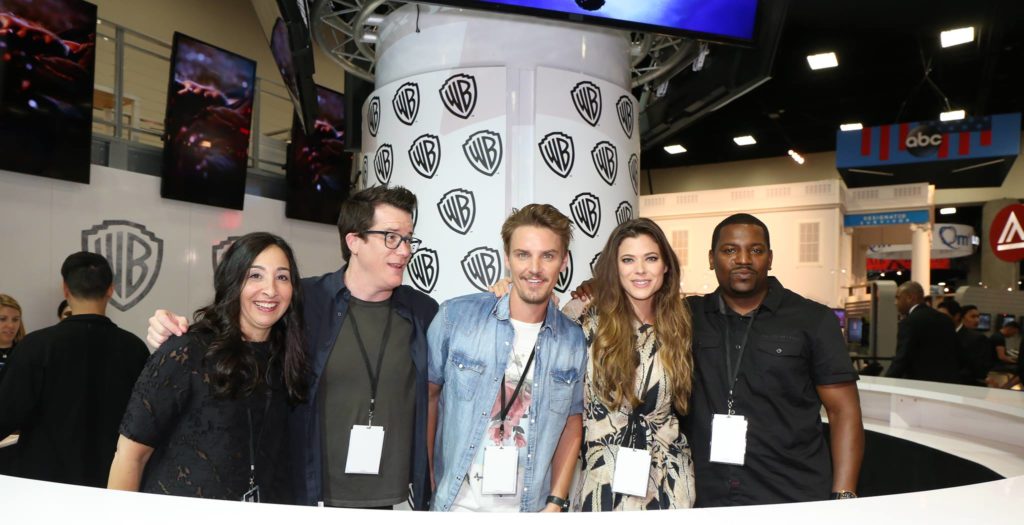 FREQUENCY executive producers and stars stopped by the Warner Bros. booth to sign autographs for fans during Comic-Con 2016 on Saturday, July 23. #WBSDCC ( © 2016 WBEI. All Rights Reserved)