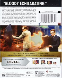 Kingsman 2 BD Back
