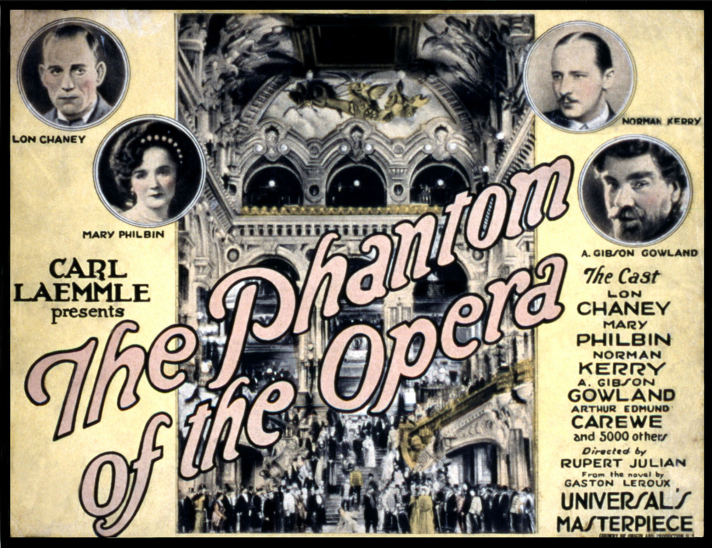 phantom of the opera, poster art, lon chaney sr., 1925