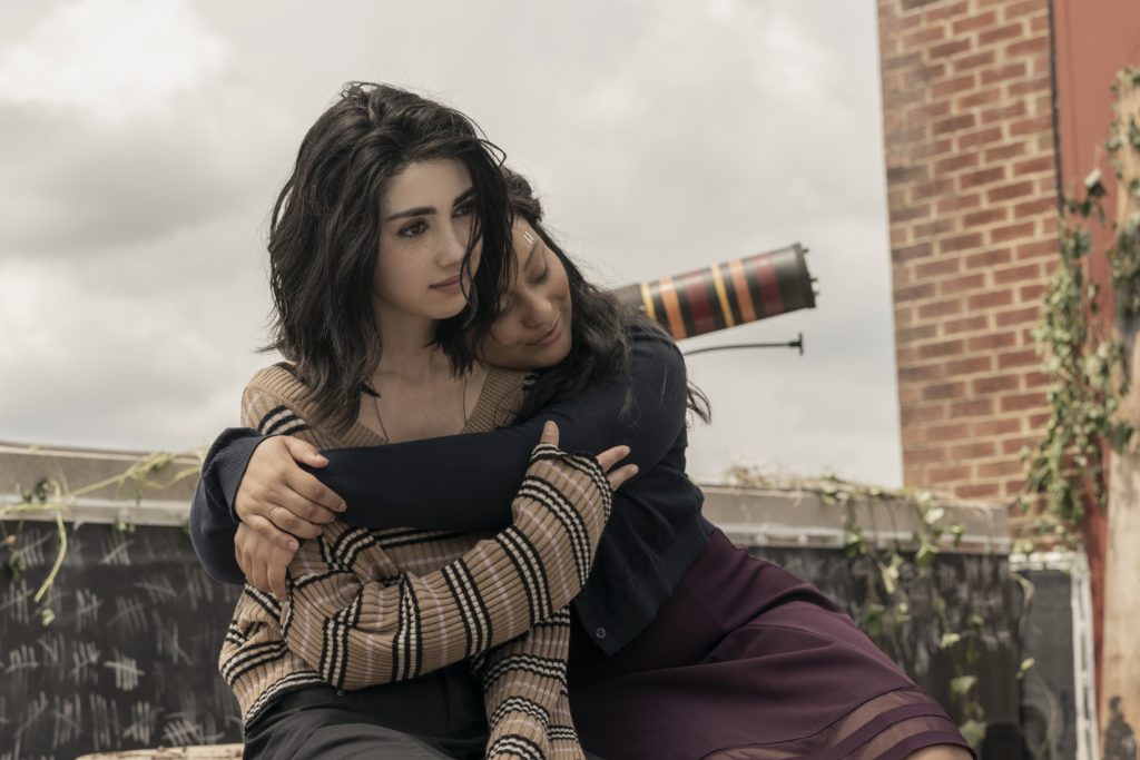 Alexa Mansour as Hope, Aliyah Royale as Iris - TWD3 _ Season 1 - Photo Credit: Sarah Shatz/AMC