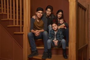 PARTY OF FIVE - Freefom's "Party of Five" stars Niko Guardado as Beto Acosta, Brandon Larracuente as Emilio Acosta, Elle Paris Legaspi as Valentina Acosta, and Emily Tosta as Lucia Acosta. (Freeform/Vu Ong)