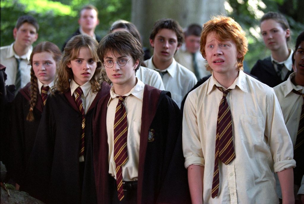 From left to right: EMMA WATSON as Hermione Granger, DANIEL RADCLIFFE as Harry Potter and RUPERT GRINT as Ron Weasley in Warner Bros. Pictures' Harry Potter and the Prisoner of Azkaban." PHOTOGRAPHS TO BE USED SOLELY FOR ADVERTISING, PROMOTION, PUBLICITY OR REVIEWS OF THIS SPECIFIC MOTION PICTURE AND TO REVMAIN THE PROPERTY OF THE STUDIO. NOT FOR SALE OR REDISTRIBUTION