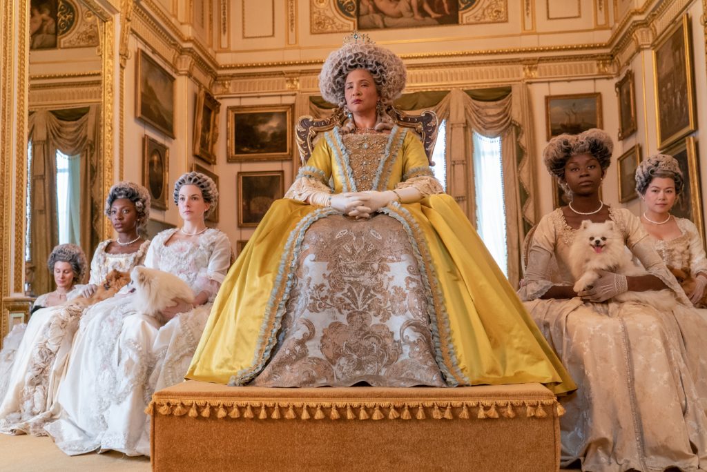 BRIDGERTON GOLDA ROSHEUVEL as QUEEN CHARLOTTE in episode 105 of BRIDGERTON Cr. LIAM DANIEL/NETFLIX © 2020