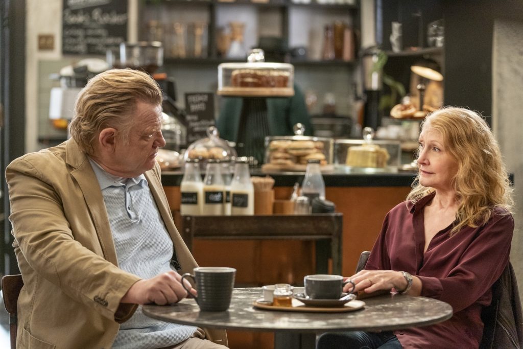 Patricia Clarkson as Ellen and Brendan Gleeson as Scott - State of the Union _ Season2, Episode3 - Photo Credit: Laura Radford/See-Saw Films/Sundance TV