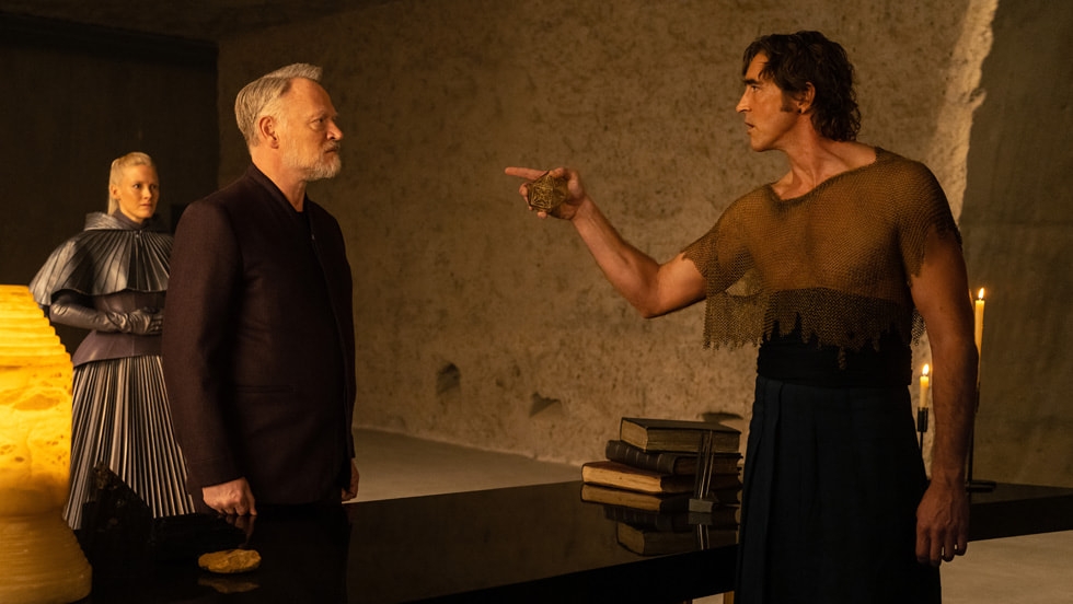 Jared Harris and Lee Pace in a first look at the second season of “Foundation,” coming soon to Apple TV+.