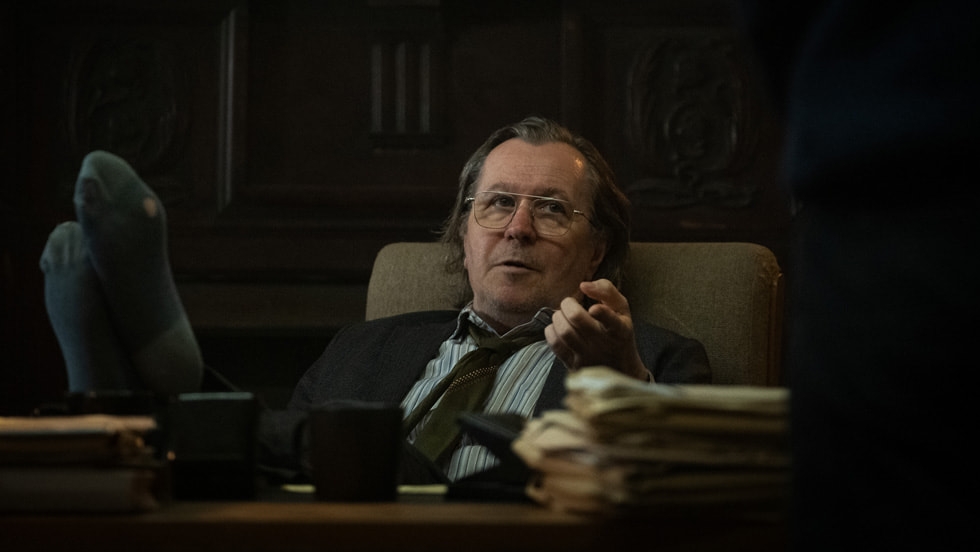 Academy Award winner Gary Oldman stars in the Apple Original espionage thriller “Slow Horses,” premiering Friday, April 1, 2022 on Apple TV+.