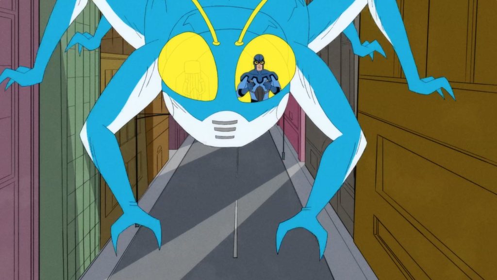 Ted Kord’s Blue Beetle travels in style, skying high above traffic in The Bug. Matt Lanter (Timeless, Star Wars: The Clone Wars, 90210) stars as the voice of Blue Beetle. Ted Kord’s Blue Beetle travels in style, skying high above traffic in The Bug. Matt Lanter (Timeless, Star Wars: The Clone Wars, 90210) stars as the voice of Blue Beetle.