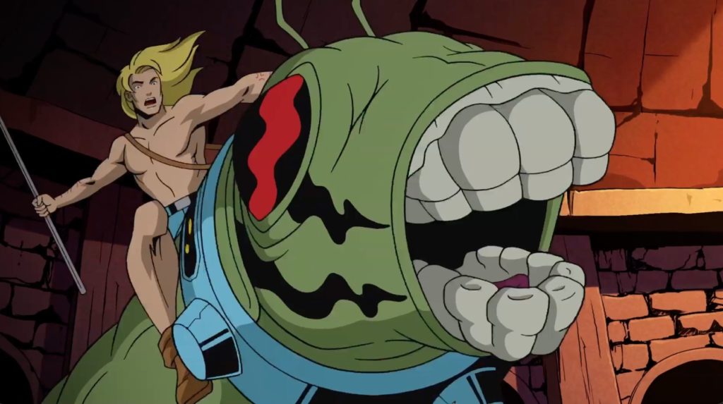 DCS-Kamandi-Kamandi Riding After skillfully subduing the beast, Kamandi goes on the attack atop Klik-Klak in Kamandi, The Last Boy on Earth!. Cameron Monaghan (Gotham, Shameless) provides the voice of Kamandi