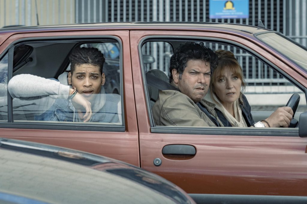 Paul Tylak as Glenn Brady, Jane Seymour as Harry 'Harriet" Wild, Rohan Nedd as Fergus Reid - Harry Wild_Season 1, Episode 3 - Photo Credit: Bernard Walsh/Zoe Production DAC/AcornTV