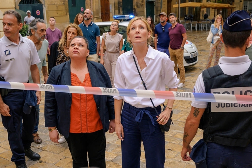 Murder In Provence - Helene Paulik (Keale Settle) and Marine Bonnet (Nancy Carroll)