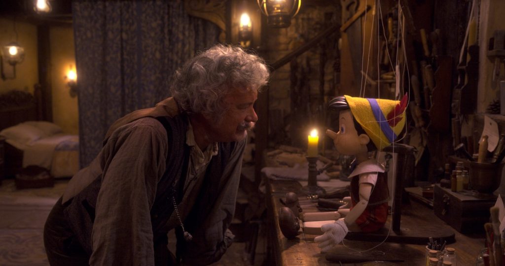 Tom Hanks as Geppetto in PINOCCHIO, exclusively on Disney+. Photo courtesy of Disney Enterprises, Inc. © 2022 Disney Enterprises, Inc. All Rights Reserved.