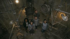 PaperGirls 101 Riley Lai Nelet as Erin Tieng, Camryn Jones as Tiffany Quilkin, Fina Strazza as KJ Brandman, Ali Wong as Adult Erin, Nate Corddry as Larry
