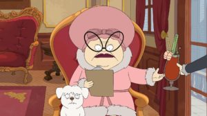 Bitsy (voiced by Stanley Tucci) in “Central Park” season three, premiering September 9, 2022 on Apple TV+.