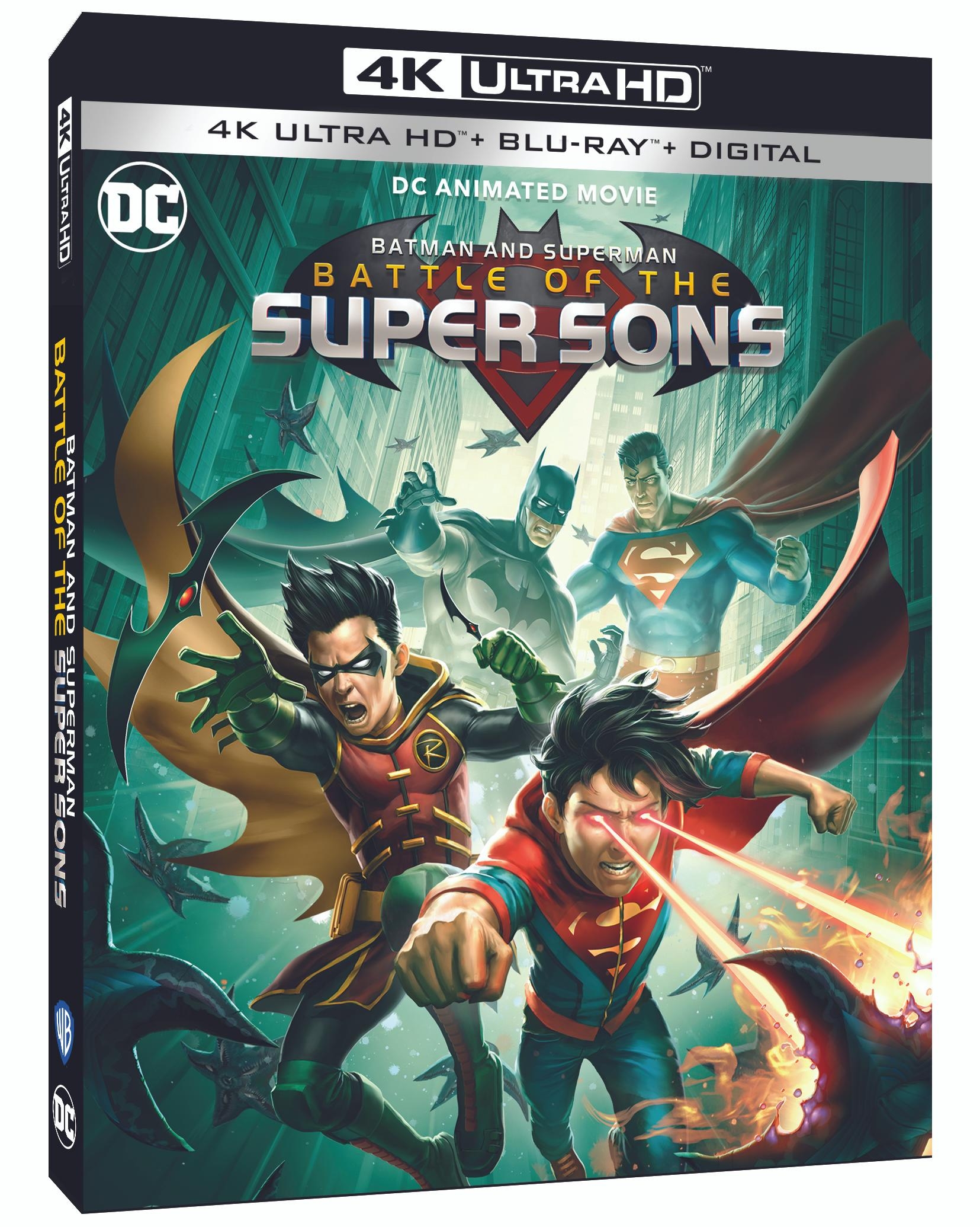 BATMAN AND SUPERMAN: BATTLE OF THE SUPER SONS Arrives on 4K Ultra HD, Blu- ray & Digital October 18 