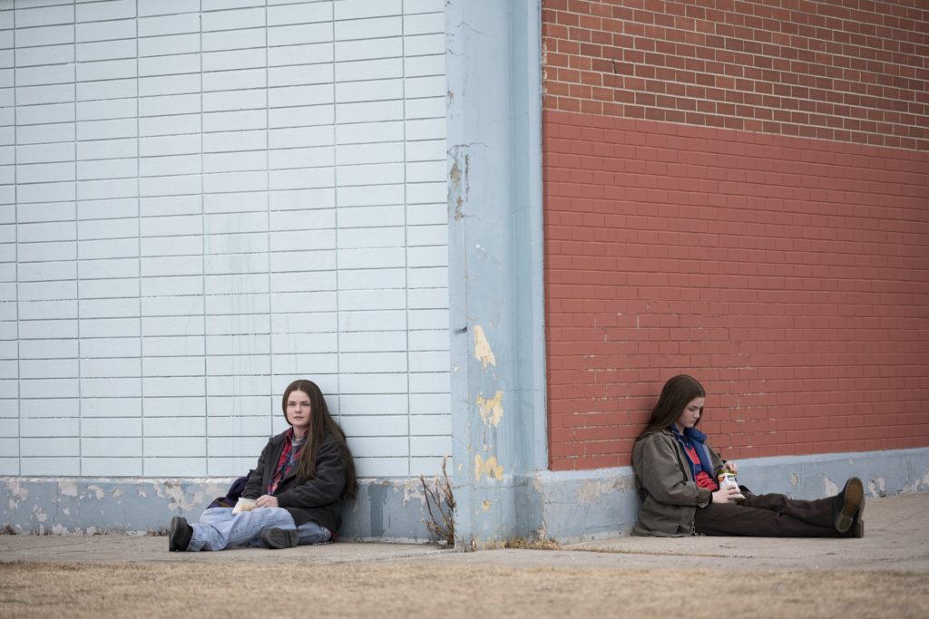 Railey (L) and Seazynn Gilliland star in "High School." Credit: Michelle Faye/Amazon Freevee