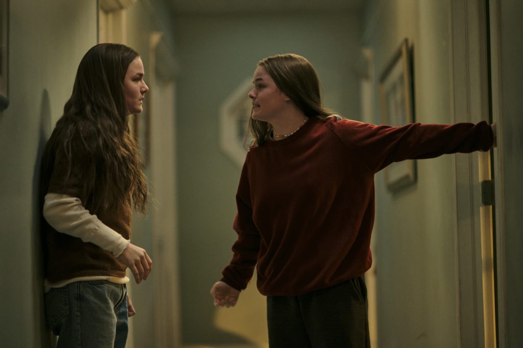 Railey and Seazynn Gilliland star in "High School." Credit: Michelle Faye/Amazon Freevee