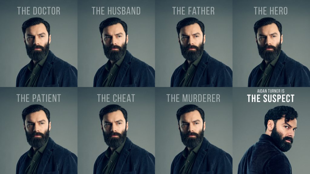 Aidan Turner as Doctor Joe O'Loughlin - The Suspect _ Season 1, Key Art - Photo Credit: Sundance Now/ITV