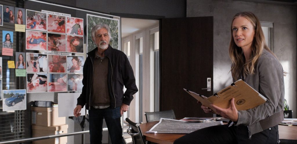 CRIMINAL MINDS: EVOLUTION - "Just Getting Started" - Joe Mantegna as Dave Rossi and A.J. Cook as Jennifer “JJ”  Jarreau in Criminal Minds: Evolution, episode 1, season 16 streaming on Paramount+, 2022. Photo Credit: Paramount+