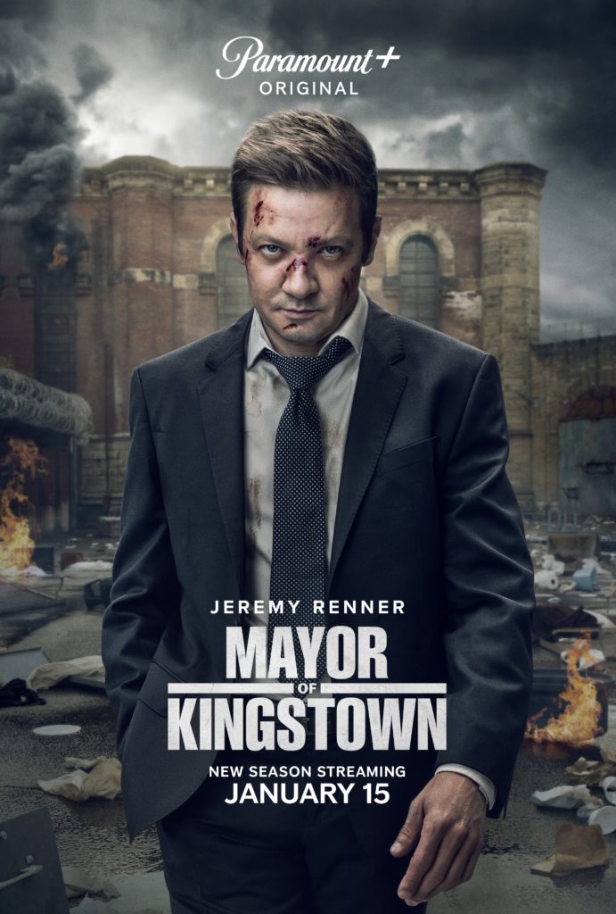 MAYOR OF KINGSTOWN: Jeremy Renner as Mike McLusky in season 2 of the Paramount+ series MAYOR OF KINGSTOWN. © 2022 Viacom International Inc. All Rights Reserved.