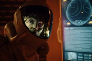 THE ARK -- Episode 101 -- Pictured: Christie Burke as Sharon Garnet -- (Photo by: Aleksandar Letic/Ark TV Holdings, Inc./SYFY)