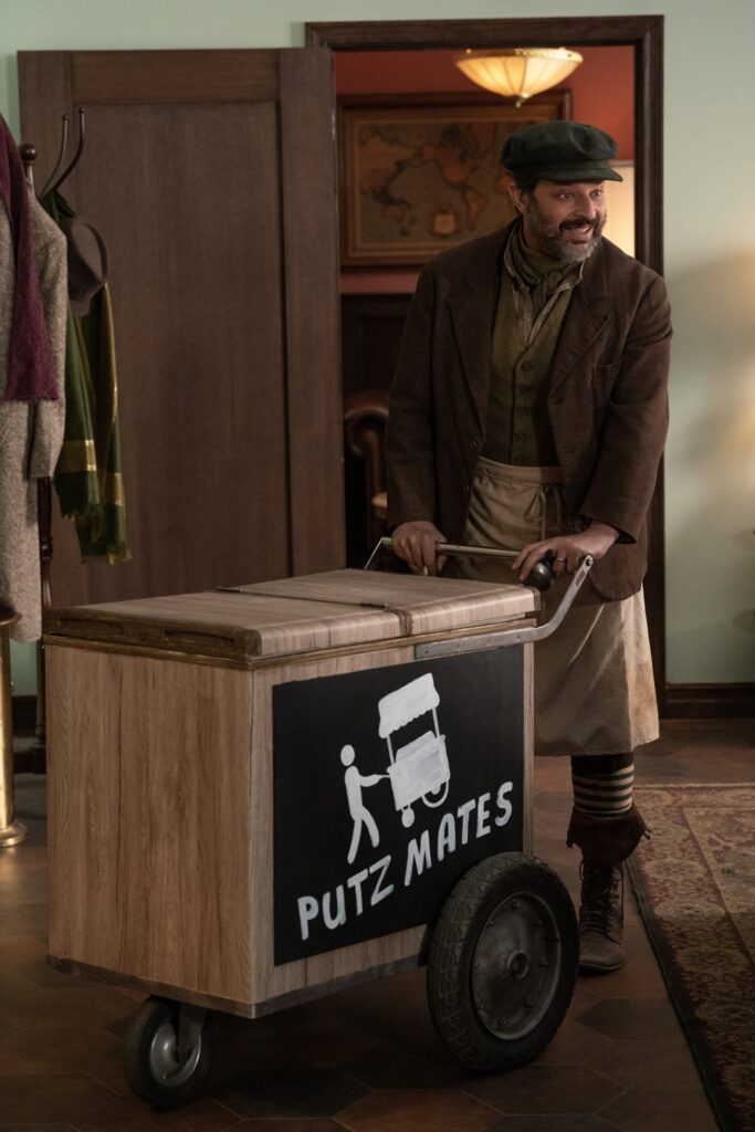 History of the World, Part II -- Episode 102 -- Judas betrays Jesus; Shirley Chisholm makes a big announcement. General Grant finds himself in trouble and Marco Polo meets Kublai Khan. Schmuck Mudman (Nick Kroll), shown. (Photo by: Greg Gayne/Hulu)