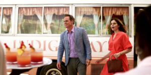 Saint X -- Bill Thomas (Michael Park) and Mia Thomas (Betsy Brandt), shown. (Photo by: Hulu)