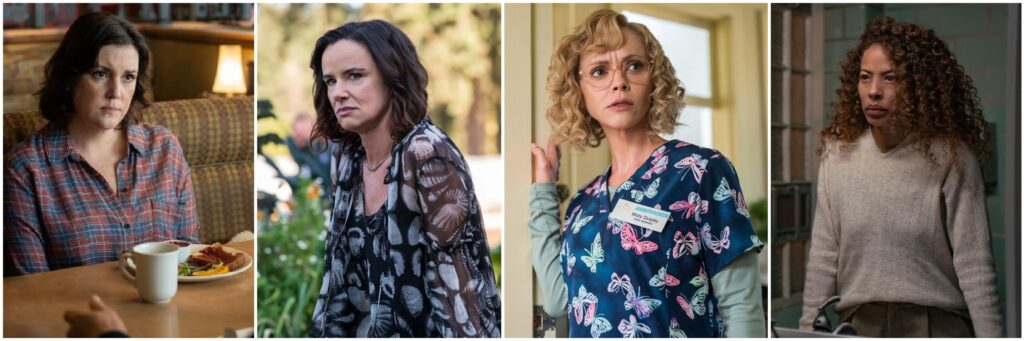 Photos: Colin Bentley (Melanie Lynskey & Tawny Cypress) and Kailey Schwerman (Juliette Lewis & Christina Ricci) /SHOWTIME